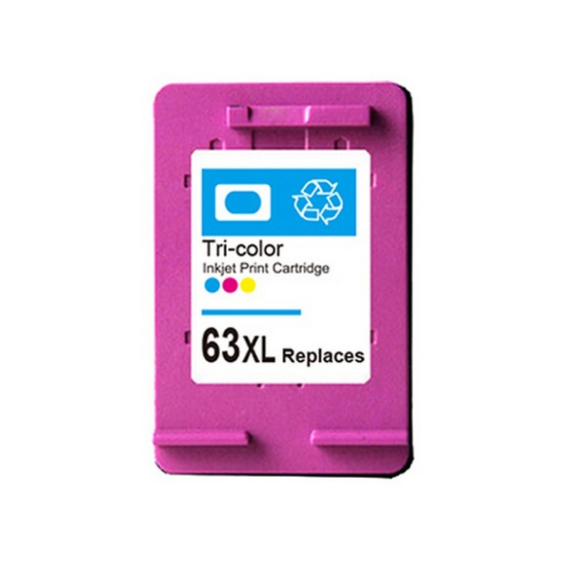 Picture of Ninestar Eco-Saver F6U63AN, NH-R0063xlC-T3 (HP 63XL) Tri-Color OEM printhead and ink tank set (equal to 3 HP 63xl C Cartridges)