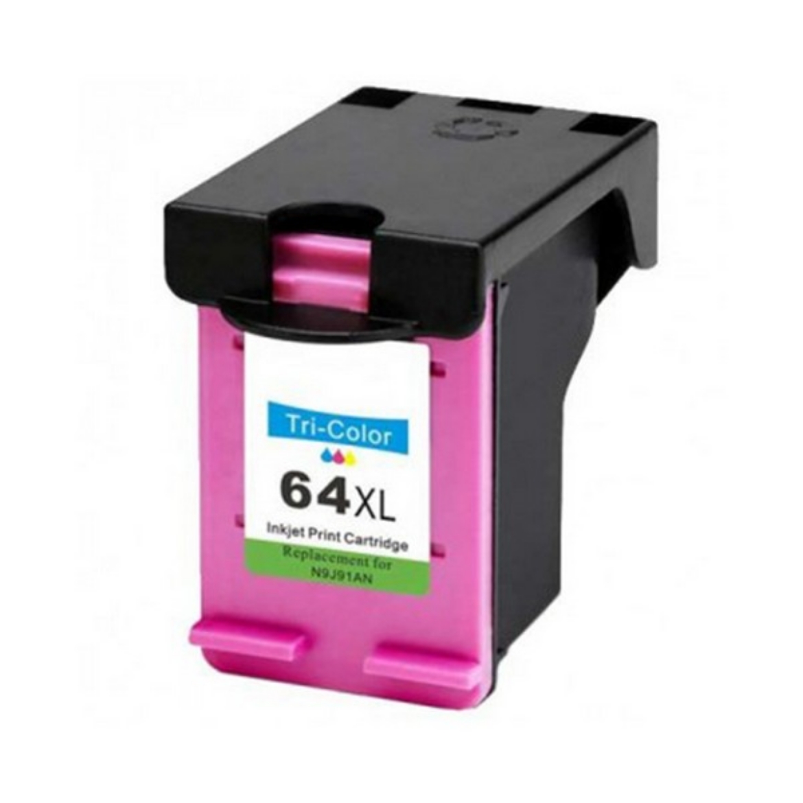 Picture of Ninestar Eco-Saver N9J91AN, NH-R0064xlC-T3 (HP 64XL) Tri-Color OEM printhead and ink tank set (equal to 3 HP 64xl Color Cartridges)