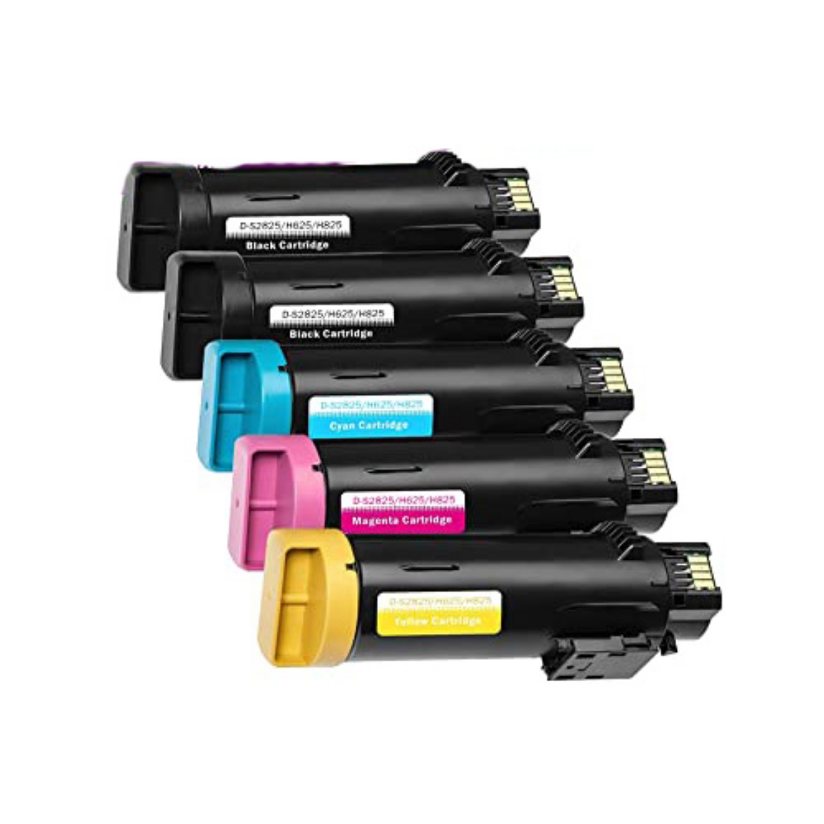 Picture of Value Bundle N7DWF, P3HJK, 5PG7P, 3P7C4, (593-BBOW, 593-BBOX, 593-BBOY, 593-BBOZ) High Yield Black, Cyan, Magenta, Yellow Toner Cartridges (4 pack) (4 x 3,000 Yield)
